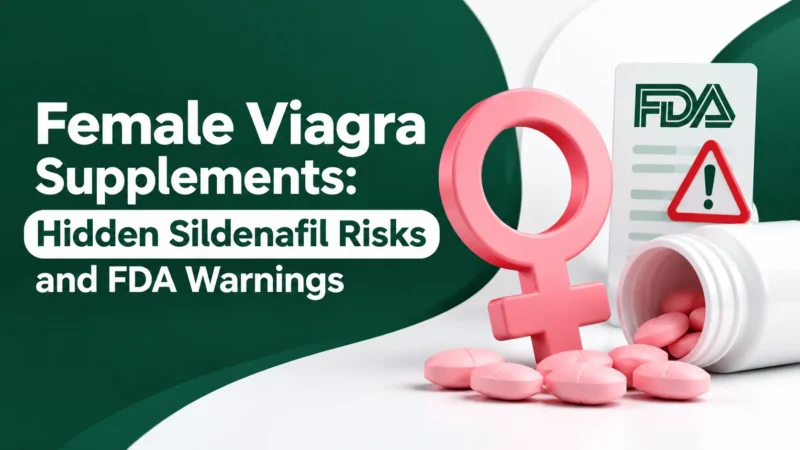 Female Viagra Supplements: Hidden Sildenafil Risks